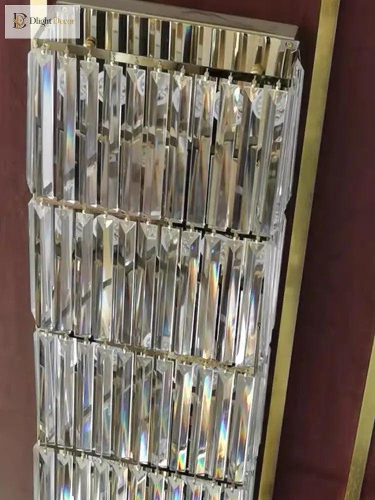 Riley LED Crystal Wall Sconce | Modern Bedroom Lighting