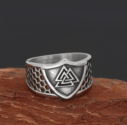 Vikings Valknut Amulet Stainless Steel Ring Ancient Treasures