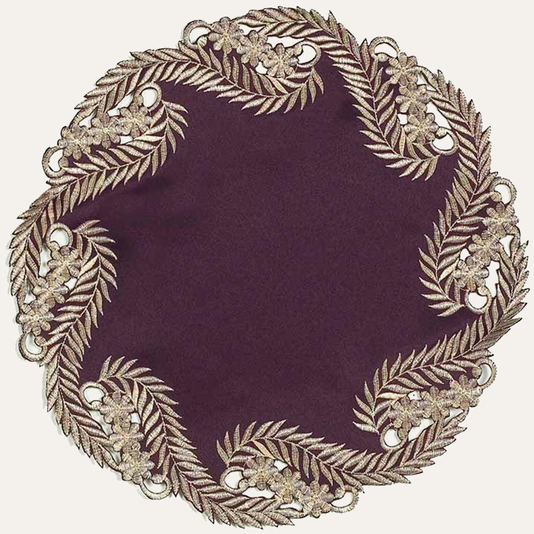 Purple Gold Doilies – Violet Dream, 15 Inch