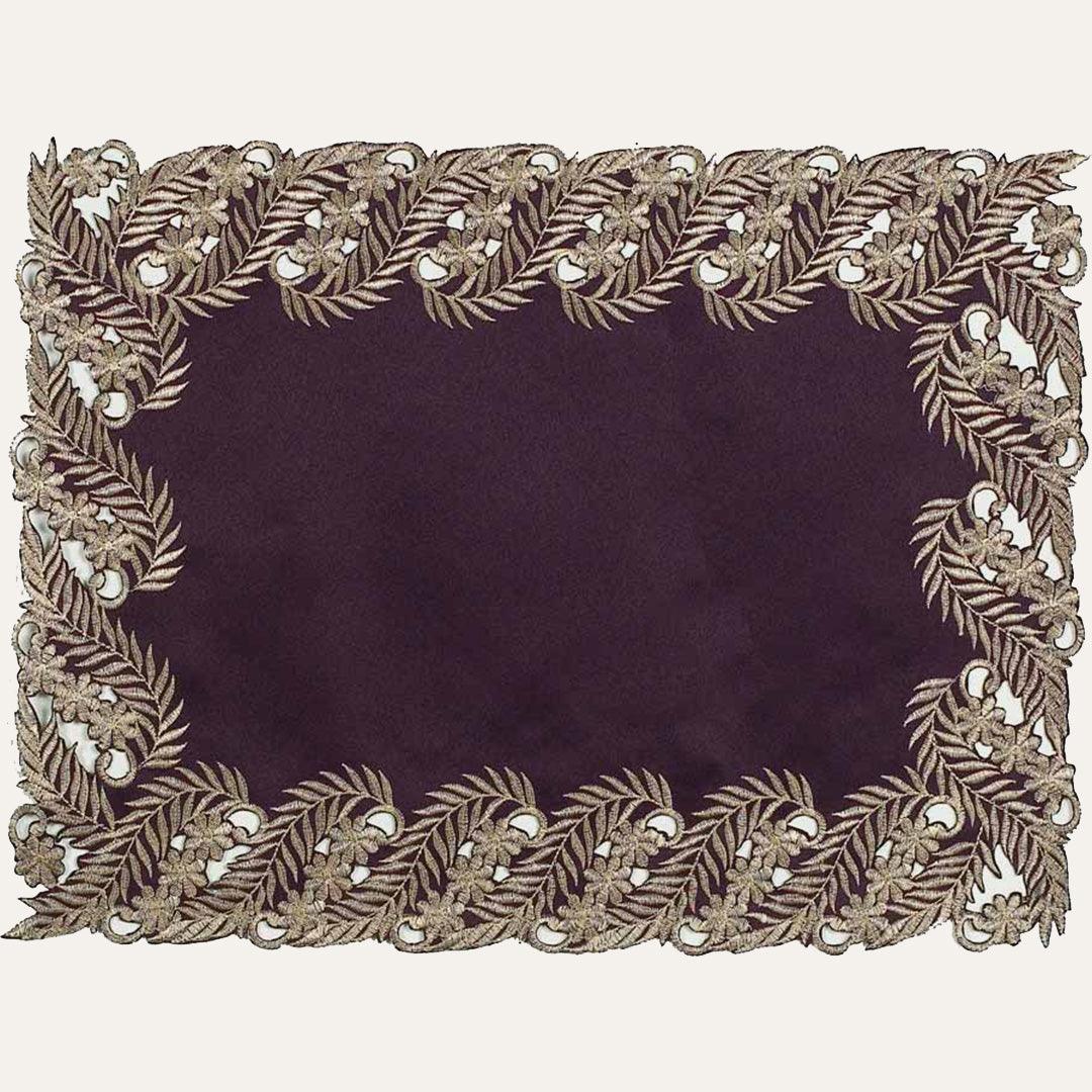 Purple Gold Placemats – Violet Dream, 12x18 Inch