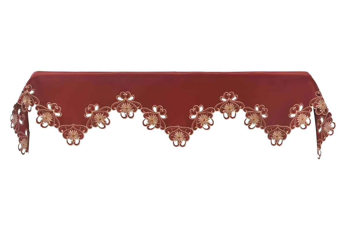 Red Mantel Scarf – Imperial Red, 18x90 Inch