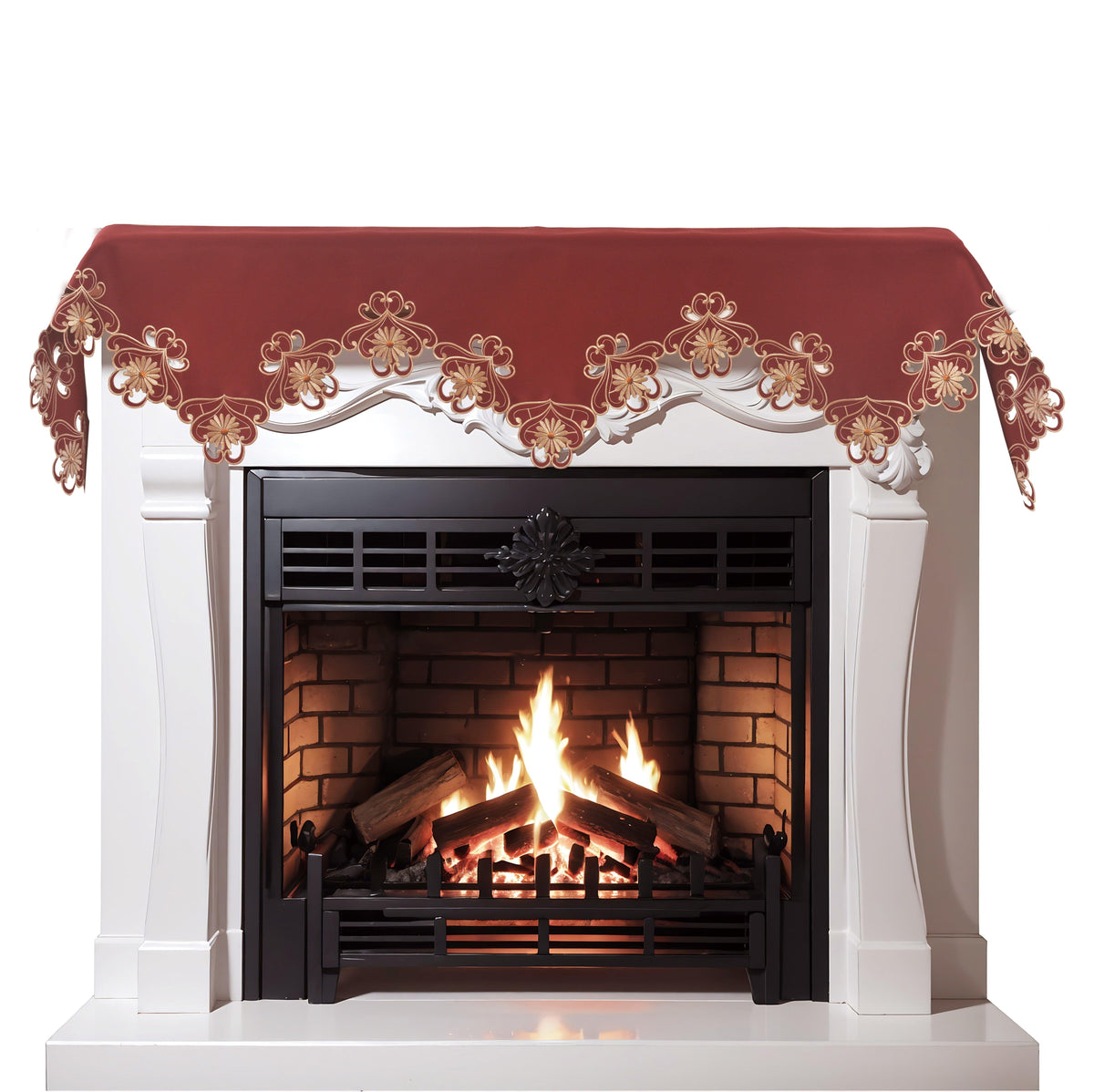 Red Mantel Scarf – Imperial Red, 18x90 Inch