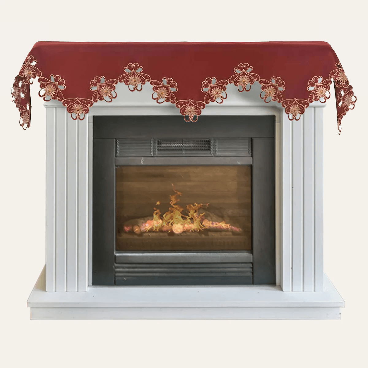 Red Mantel Scarf – Imperial Red, 18x90 Inch
