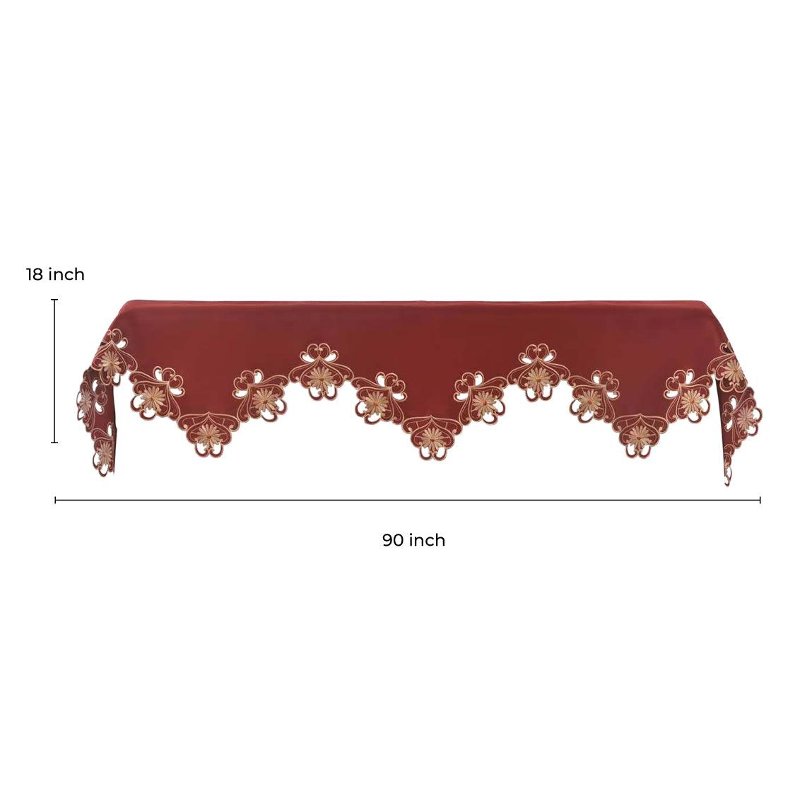 Red Mantel Scarf – Imperial Red, 18x90 Inch