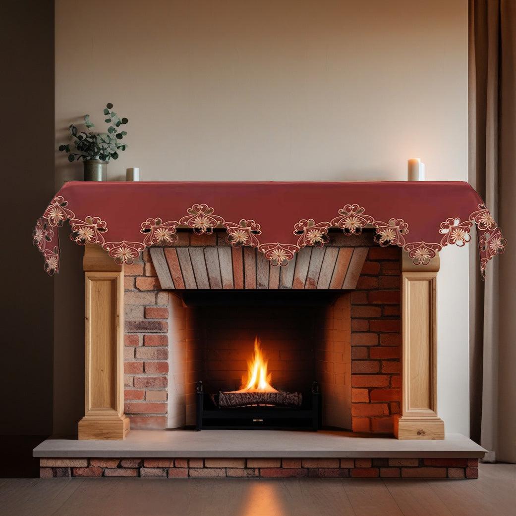 Red Mantel Scarf – Imperial Red, 18x90 Inch