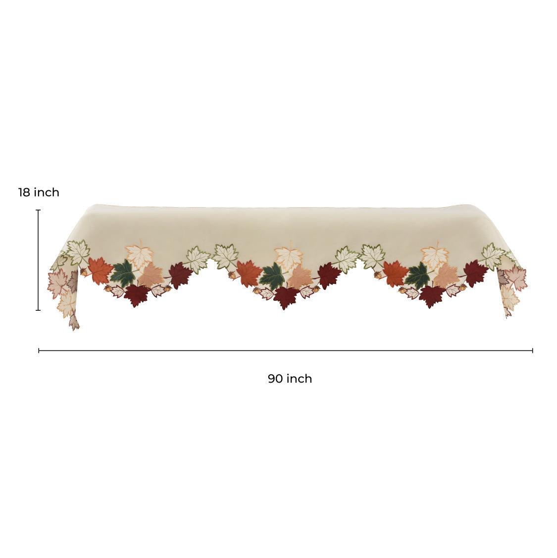 Mantel Scarf Cover | Elegant Falling Petals Lace Runner for Fireplace & Table