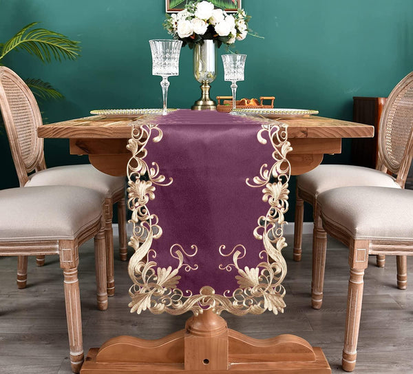 Purple Table Runner – Petal Amethyst, 14x108 Inch