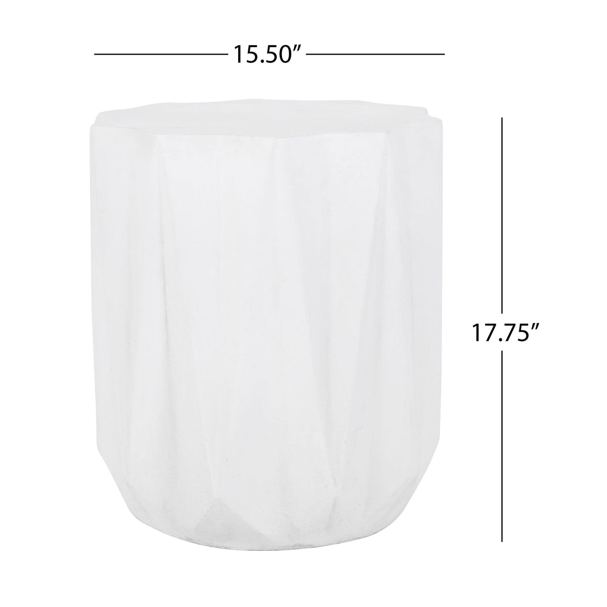 Outdoor Lightweight Concrete Side Table
