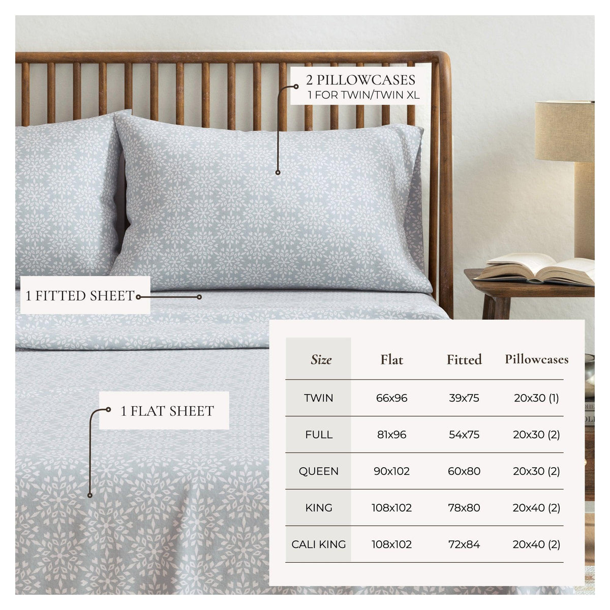 Turkish Cotton Flannel Sheet - Belle Collection