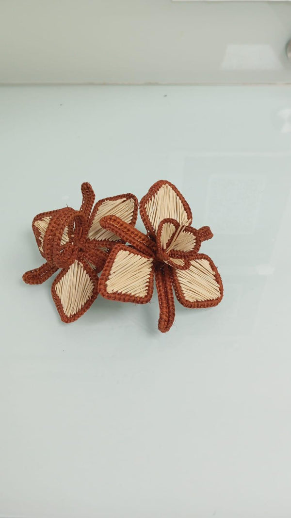 Orchid Handwoven Iraca Napkin Ring