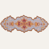 Beaded Table Runner - Embroidered Satin Fabric With Glass Bead Decor, Scratch Resistant