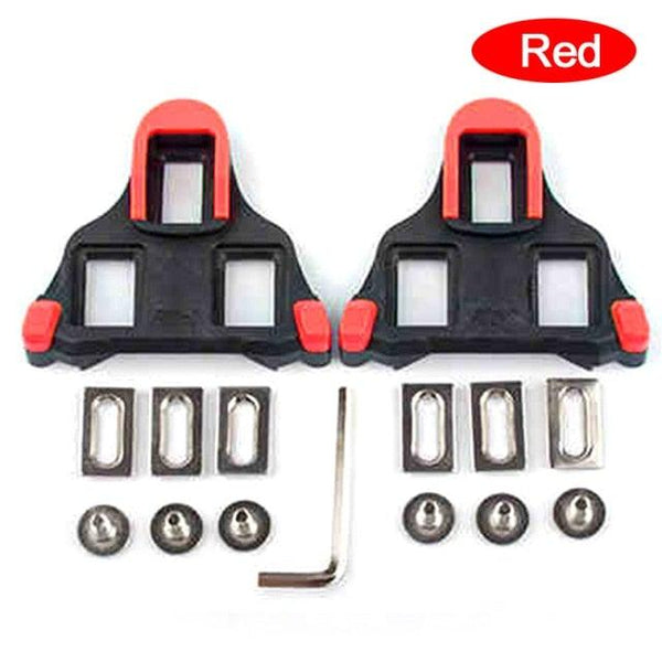 Road Bike Cycling Shoe Pedal Cleats Bicycle Accessories Road Bike Cleats For Cleats- Indoor Outdoor Spin Cycling Pedals Cleat & Bicycle Clips Set