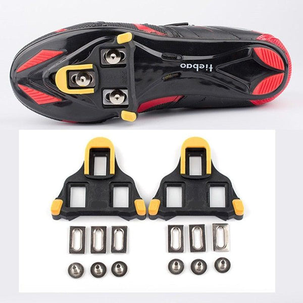Road Bike Cycling Shoe Pedal Cleats Bicycle Accessories Road Bike Cleats For Cleats- Indoor Outdoor Spin Cycling Pedals Cleat & Bicycle Clips Set