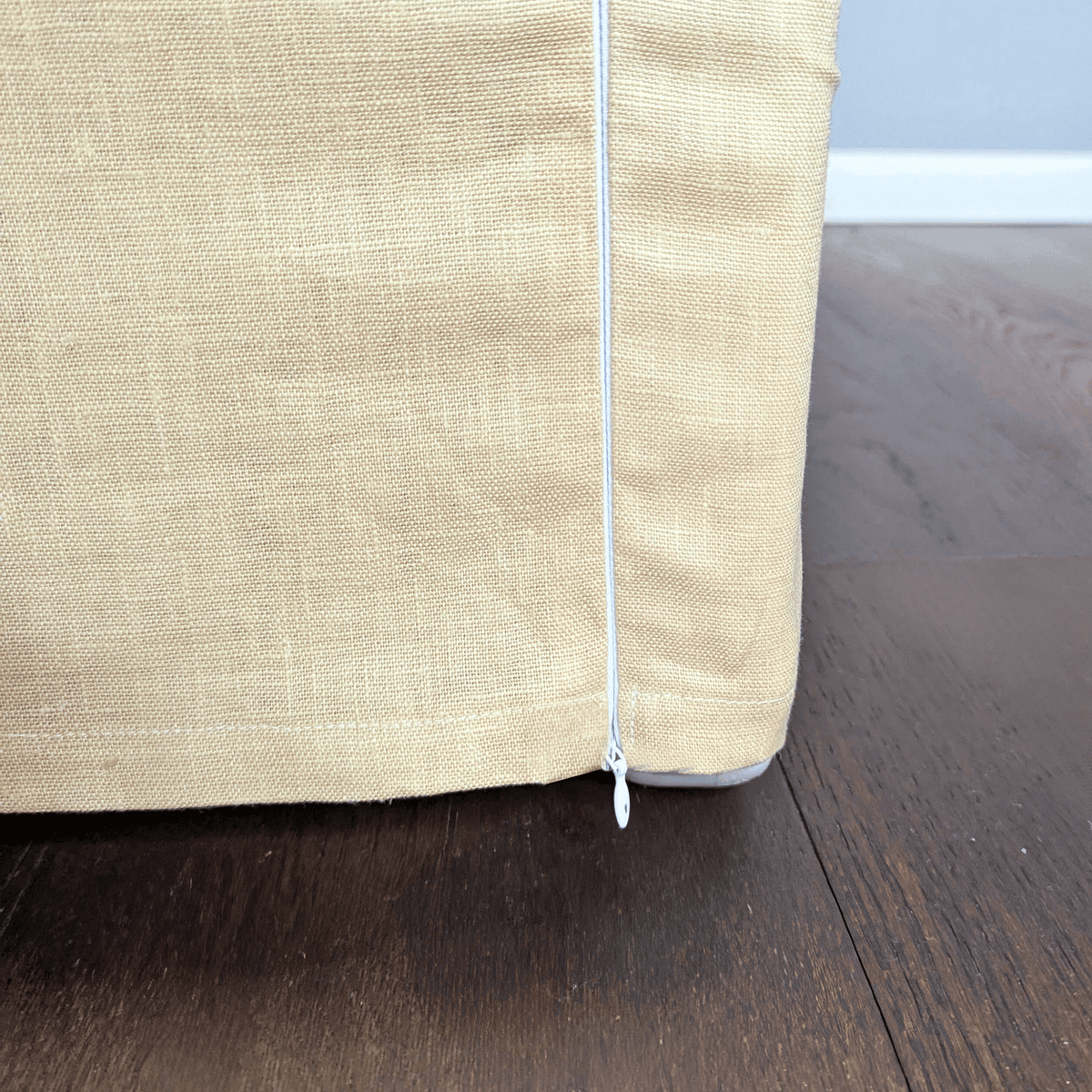 Farmhouse Beige European Linen Slipcover – Compatible with IKEA Knopparp Sofa (3-Seater)