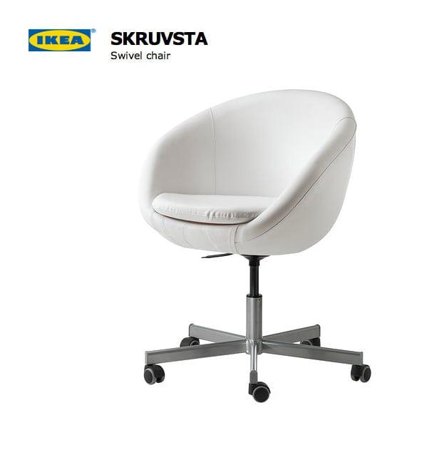 Navy Blue and White Stripe Slipcover – Compatible with IKEA Skruvsta Chair