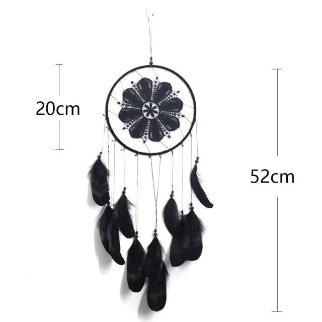 Romantic Dream Catcher Tree of Life Brown Native Handmade Traditional Dream Catcher Yin Yang 50