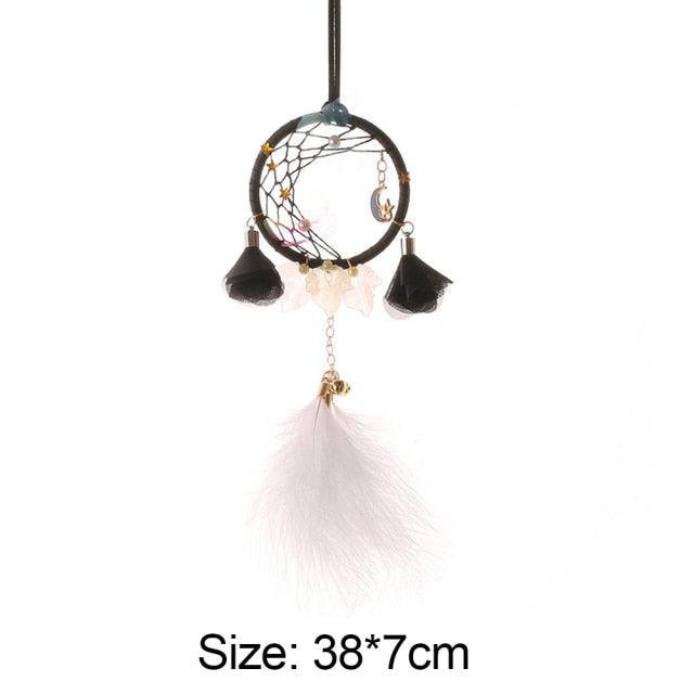 Romantic Dream Catcher Tree of Life Brown Native Handmade Traditional Dream Catcher Yin Yang 50