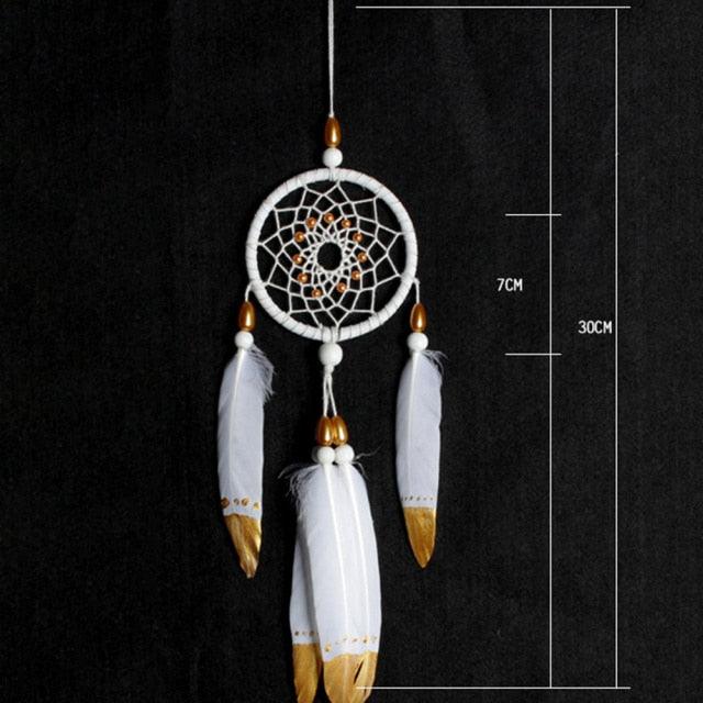Romantic Dream Catcher Tree of Life Brown Native Handmade Traditional Dream Catcher Yin Yang 50