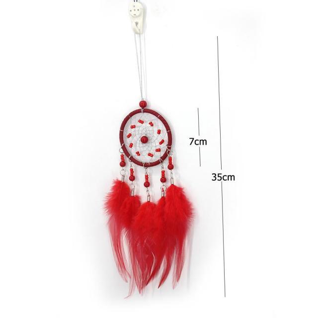 Romantic Dream Catcher Tree of Life Brown Native Handmade Traditional Dream Catcher Yin Yang 50