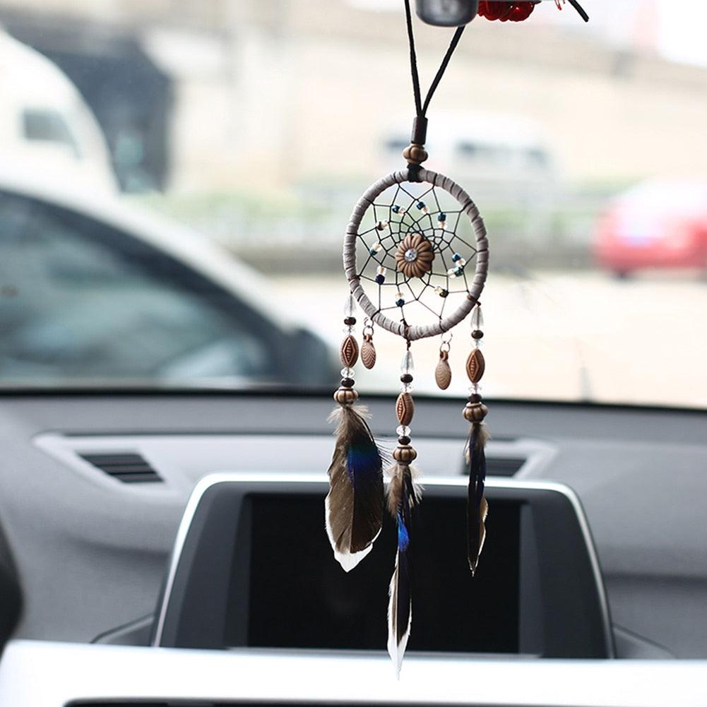 Romantic Dream Catcher Tree of Life Brown Native Handmade Traditional Dream Catcher Yin Yang 50
