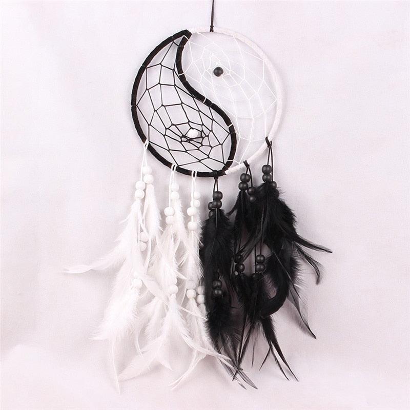 Romantic Dream Catcher Tree of Life Brown Native Handmade Traditional Dream Catcher Yin Yang 50