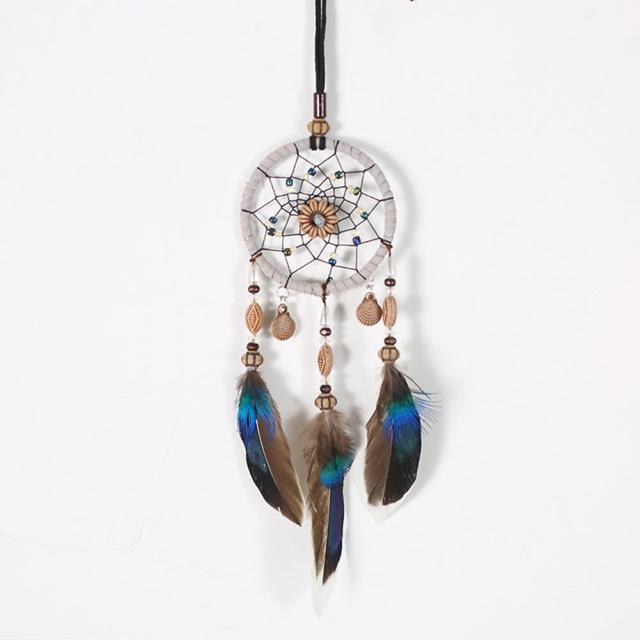 Romantic Dream Catcher Tree of Life Brown Native Handmade Traditional Dream Catcher Yin Yang 50