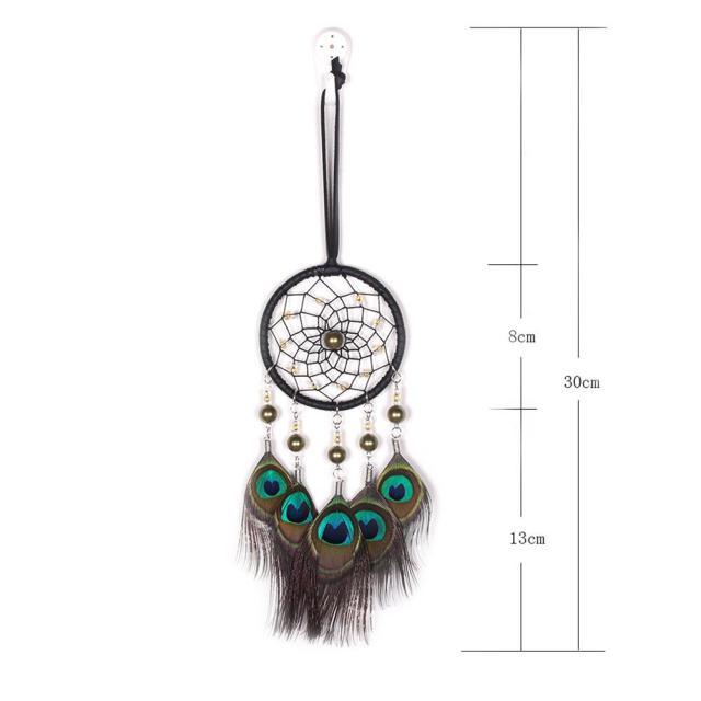 Romantic Dream Catcher Tree of Life Brown Native Handmade Traditional Dream Catcher Yin Yang 50