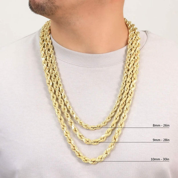 Rope Chain in Yellow Gold - 5mm