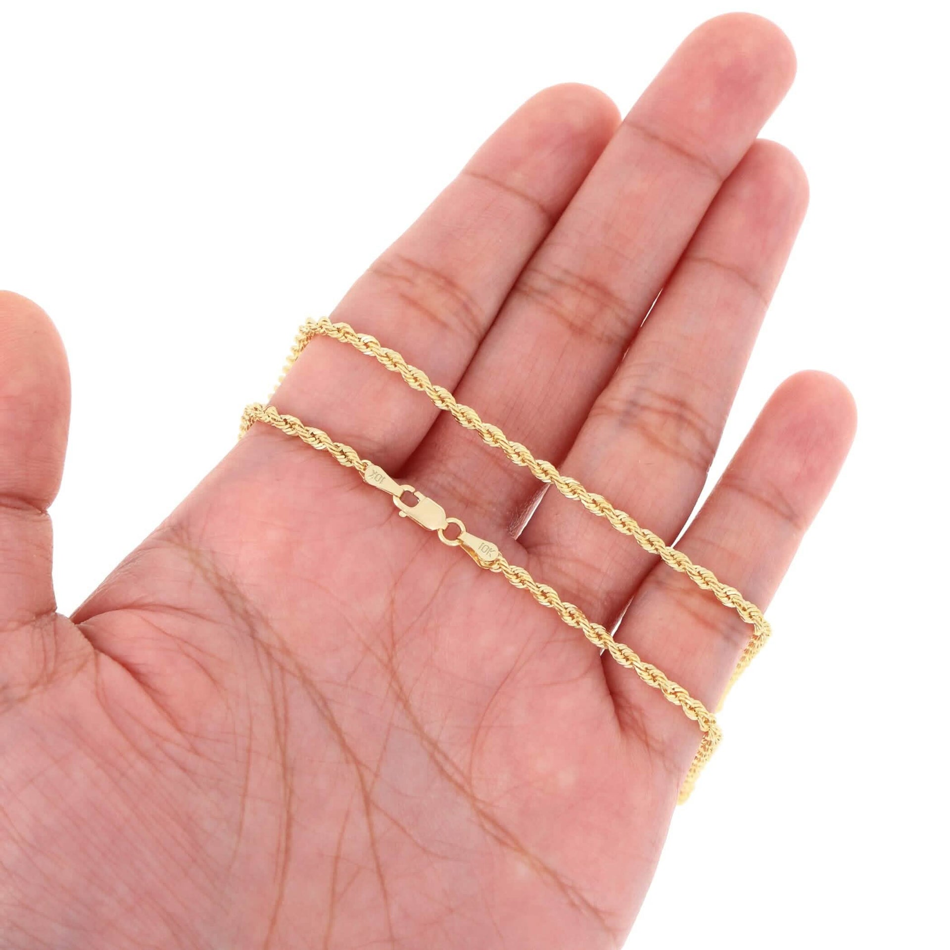 Rope Chain in Yellow Gold - 7mm