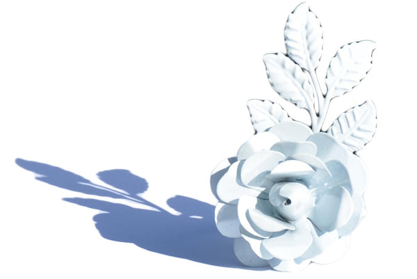 Vibhsa White Rose Napkin Rings | Set of 4