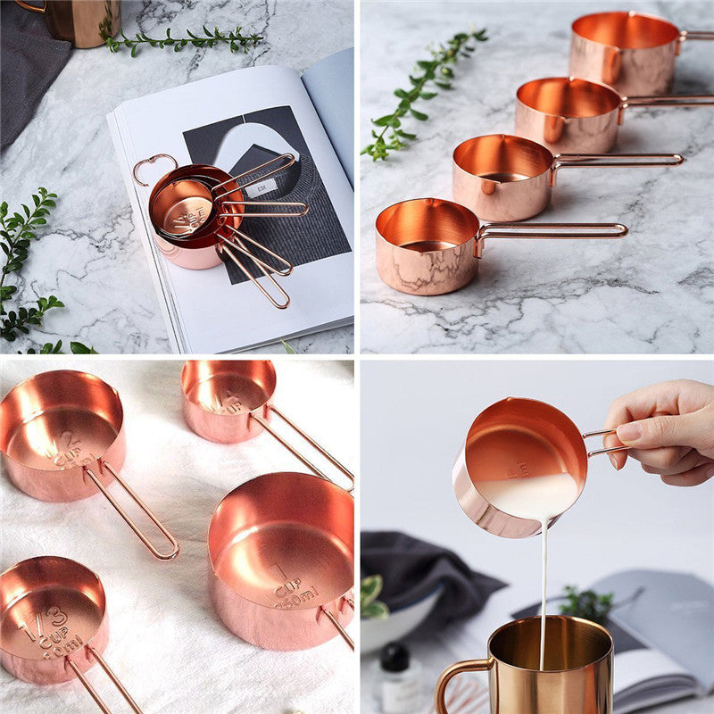 Plated Measuring Cups & Spoons Set