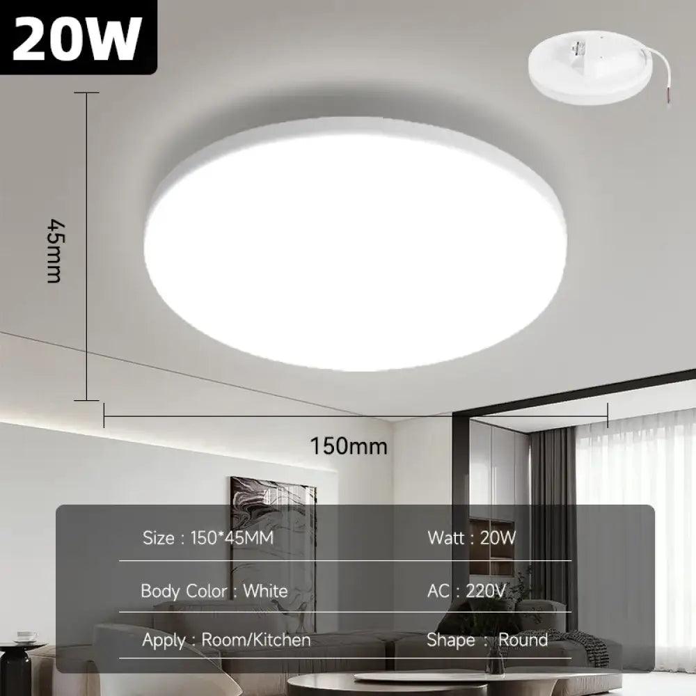 Round 15W Ceiling Light | Modern Kitchen Island Lighting
