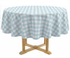 Blue Checkered Tablecloth