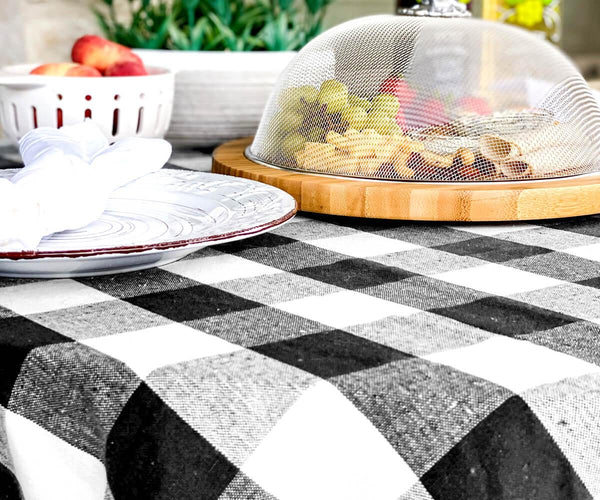 Round Tablecloth - Plaid Tablecloths
