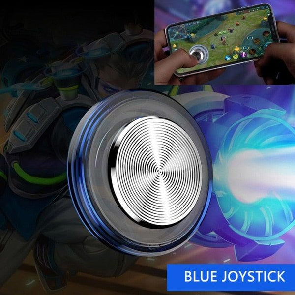 Round Game Joystick For Mobile Phone Rocker Tablet Android, Metal Button Controller With Suction Cup Mobile Phone Game Joystick Game Control Touch Screen Joypad Game Controller