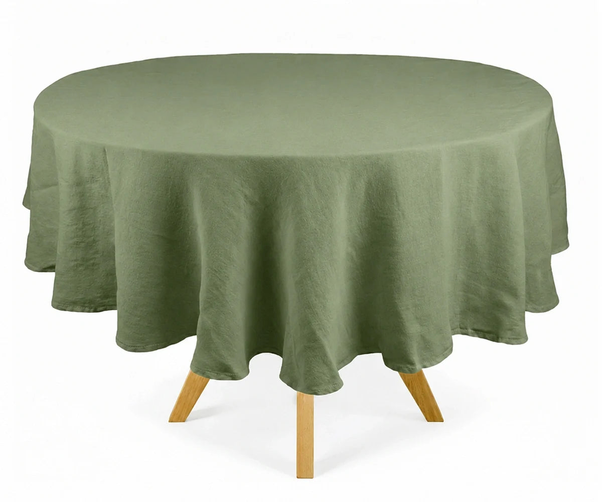 Linen Round Tablecloth