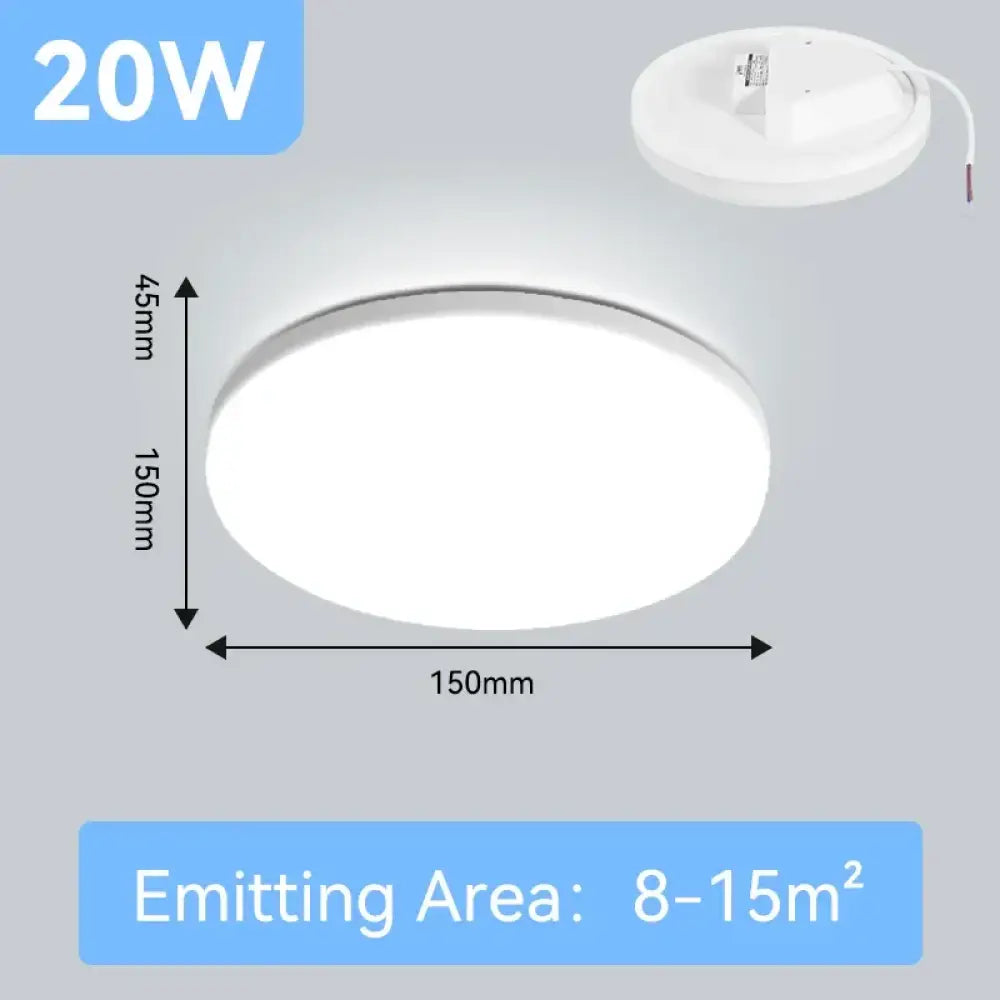 Round Panel Ceiling Light | Modern Interior Home Lighting