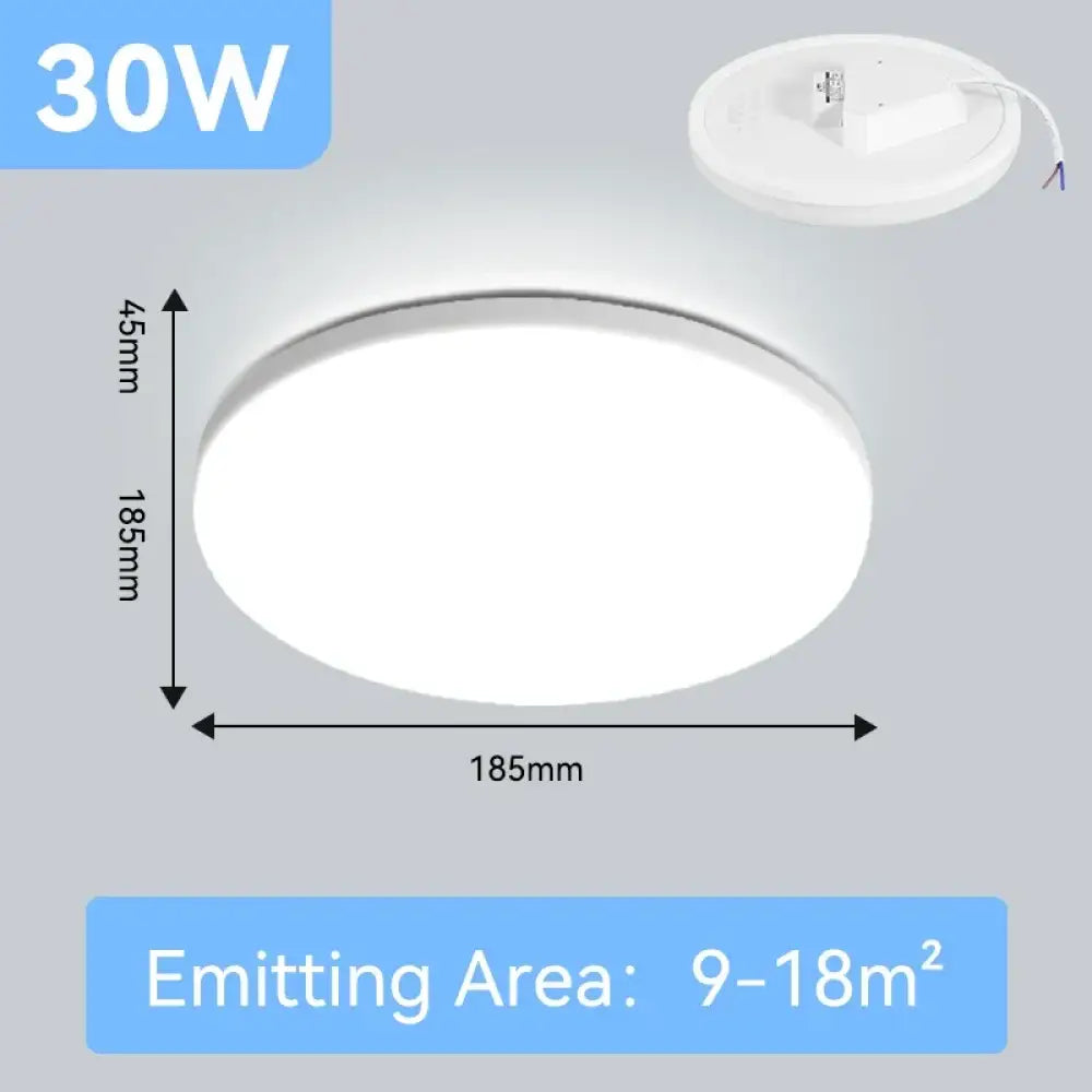 Round Panel Ceiling Light | Modern Interior Home Lighting