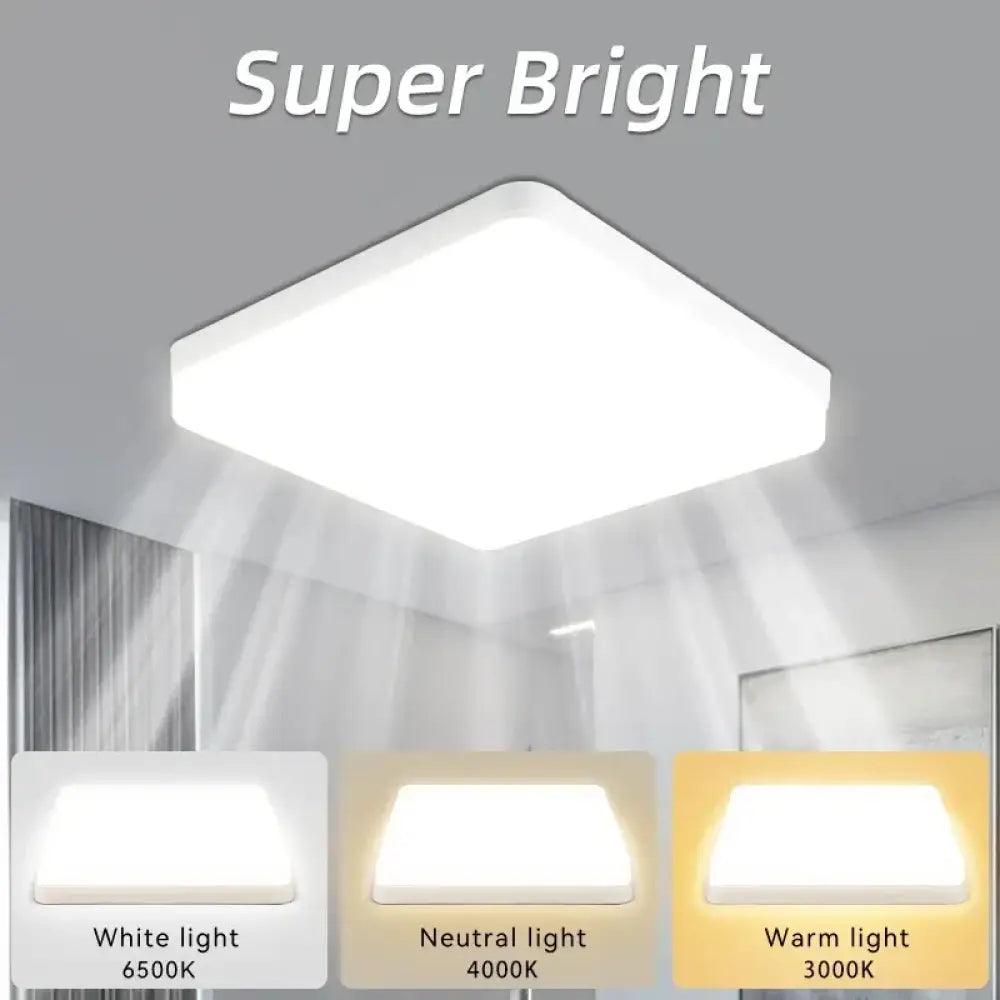 Round Panel Ceiling Light | Modern Interior Home Lighting