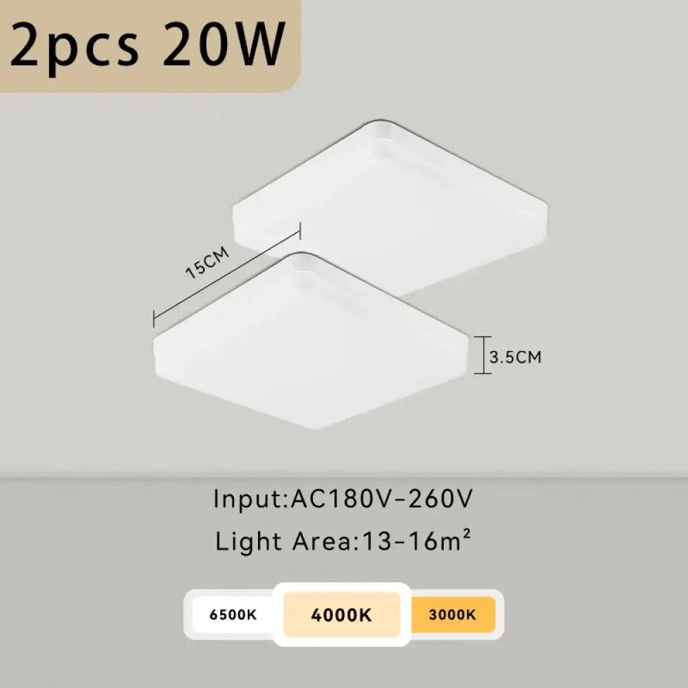 Round Panel Ceiling Light | Modern Interior Home Lighting