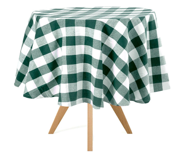 Round Tablecloth - Buffalo Plaid Table cloths