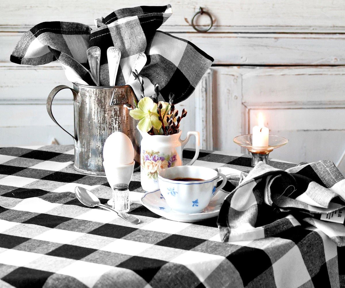 Round Tablecloth - Plaid Tablecloths
