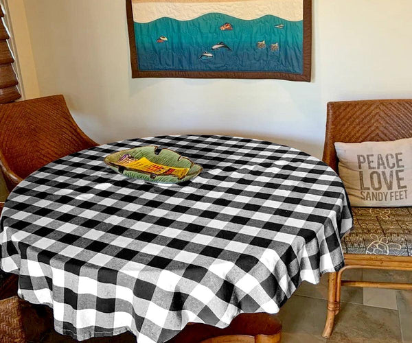 Round Tablecloth - Plaid Tablecloths