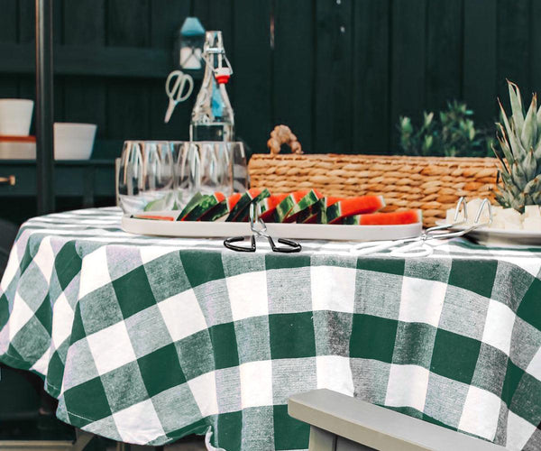 Round Tablecloth - Plaid Tablecloths