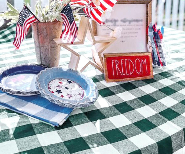 Round Tablecloth - Plaid Tablecloths