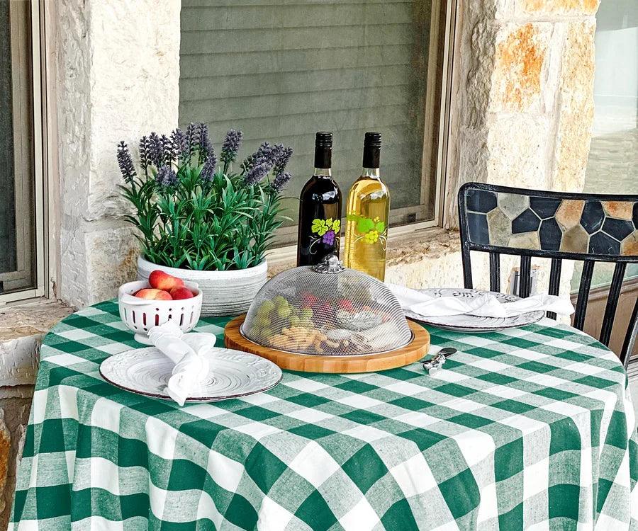 Green Round Tablecloth