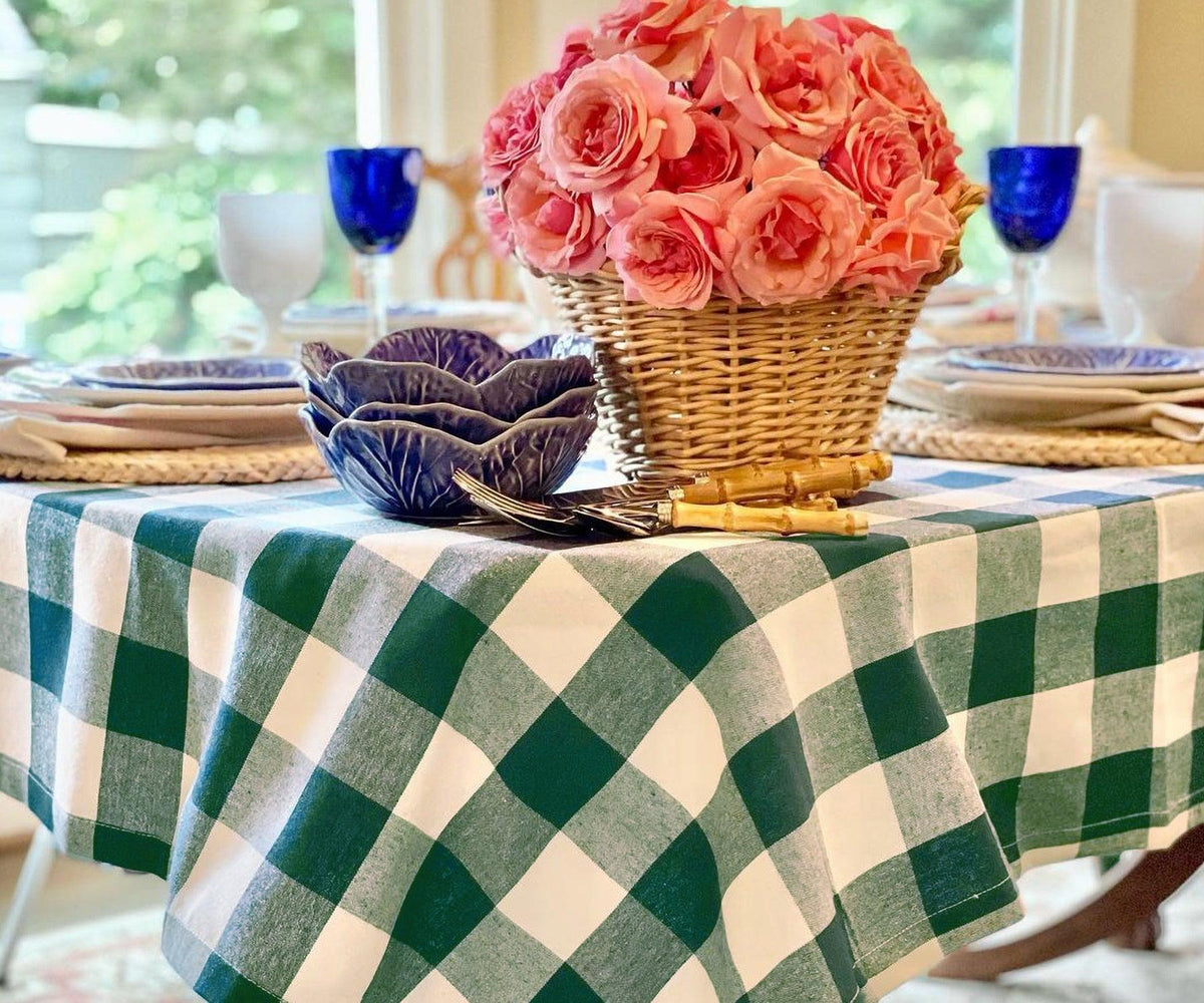 Round Tablecloth - Plaid Tablecloths