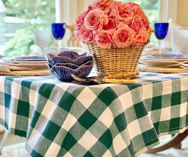 Round Tablecloth - Plaid Tablecloths