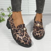 Round Toe Block Heel Loafers - Khaki / 39