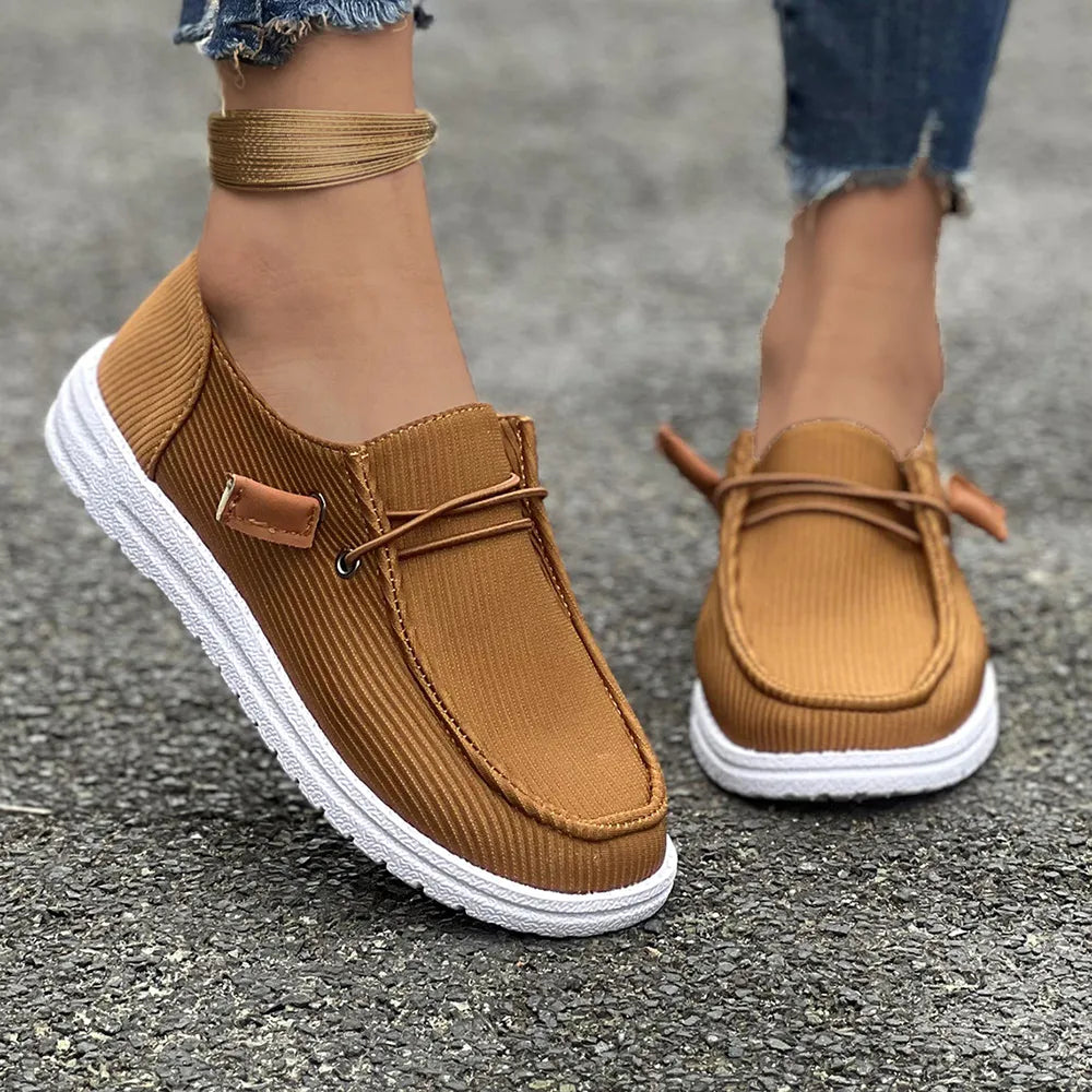 Round Toe Flat Slip-Ons